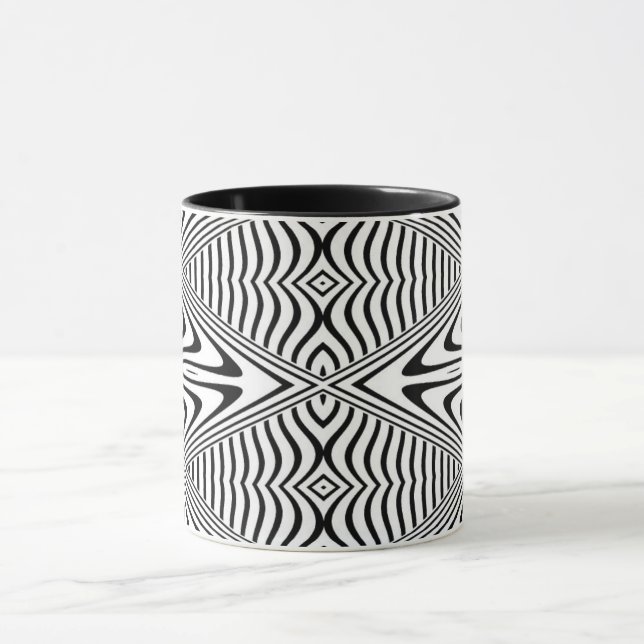 Mug Illusion d'optique 13 Design Abstrait (Centre)