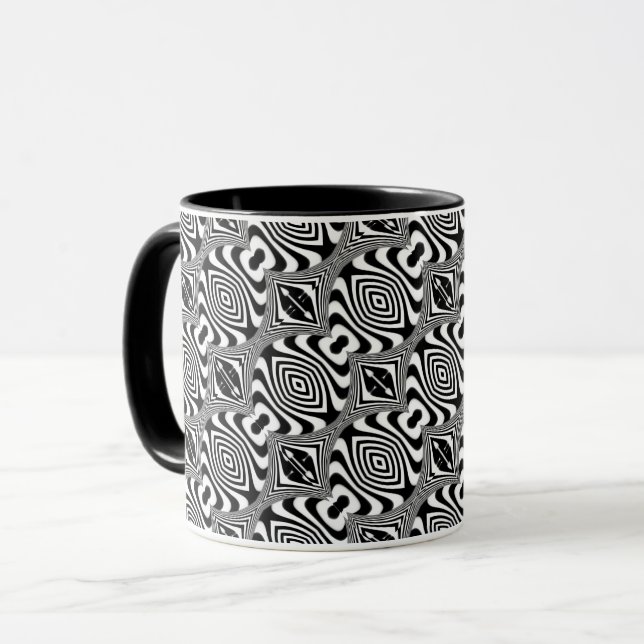 Mug Illusion d'optique 15 Design Abstrait (Devant gauche)