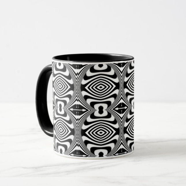 Mug Illusion d'optique 3 Design Abstrait (Devant gauche)