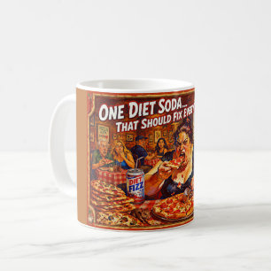 Mug « Illusions diététiques » – Un portrait d'auto-tro