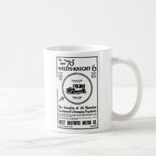 Mug Illustration 1926 d'automobile de chevalier de