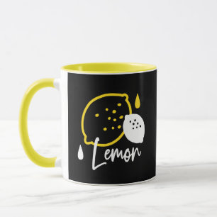 Mug Illustration Abstraite au citron - Art des agrumes