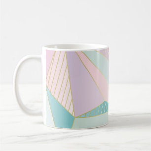 Mug (illustration) arrière - plan de ligne or, arti ab