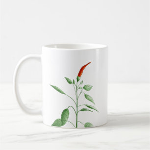 Mug Illustration botanique d'usine de poivre de piment