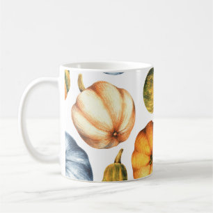 Mug Illustration citrouille : Motif d'aquarelle transp