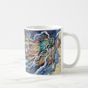 Mug Illustration colorée du dragon mythique chinois