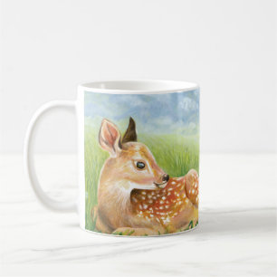 Mug Illustration creusée dans l'herbe