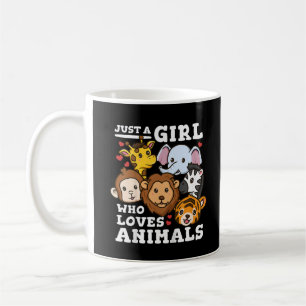 Mug Illustration d'animaux mignons du zoo éléphant et