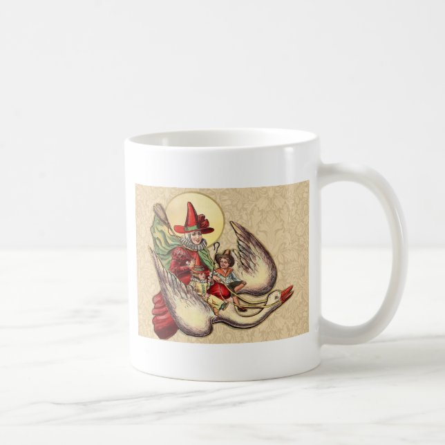 Mug Illustration d'antiquité de Mère Goose Child (Droite)