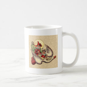 Mug Illustration d'antiquité de Mère Goose Child