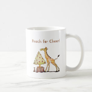 Mug Illustration d'arbre de Noël girafe dessiné à la m
