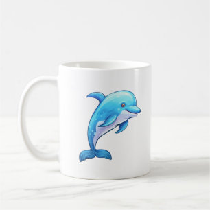 Mug Illustration dauphin de dessin
