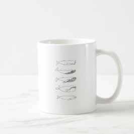 Mug Illustration de baleines (schéma)