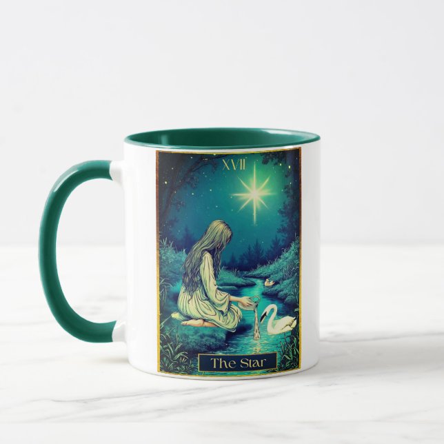 Mug Illustration de carte de tarot, L'Étoile (Gauche)