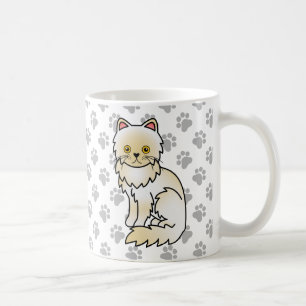 Mug Illustration de chat de dessin animé mignon persan