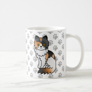 Mug Illustration de chat de dessin animé mignon persan
