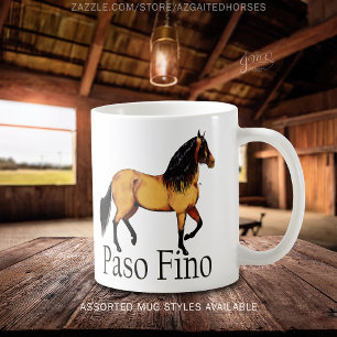 Mug Illustration de Cheval Buckskin Paso Fino