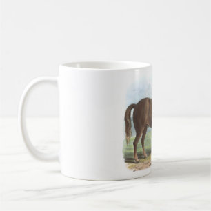 Mug Illustration de cheval lourd, Suffolk Punch