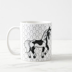 Mug Illustration de cheval trottant de dessin animé Pi