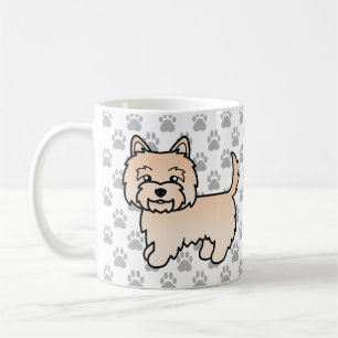 Mug Illustration de chien Cairn Terrier à poil crème e