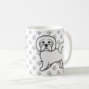 Mug Illustration de chien de dessin animé mignon Coton