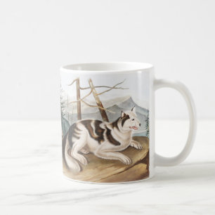Mug Illustration de Chien indien lièvre (Canis familia