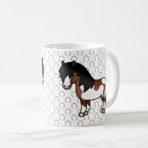 Mug Illustration de dessin animé de poney Shetland Pin