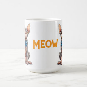 Mug Illustration de dessin animé d'un chat Sphynx