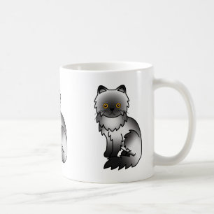 Mug Illustration de dessin animé mignon de chat persan