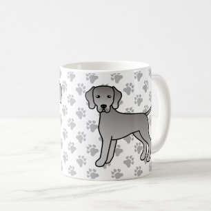 Mug Illustration de dessin animé mignon de chien Weima