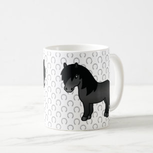 Mug Illustration de dessin animé mignon de poney Shetl