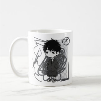 Mug Illustration de garçon chibi en costume liée à l'é