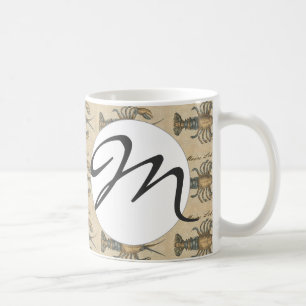 Mug Illustration de homard, fruits de mer du Maine