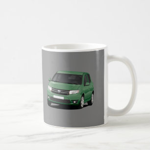 Mug Illustration de la Dacia Sandero II verte