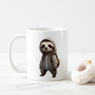 Mug Illustration de la fente cool et adorable