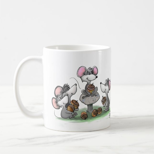 Mug Illustration de la Fête des pères heureuse de Mic, (Gauche)