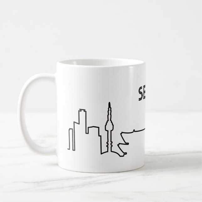Mug Illustration de la ligne de Séoul (Gauche)