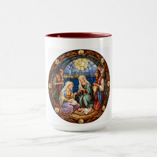 Mug Illustration de la Nativité de Noël,