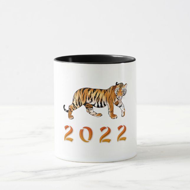 Mug Illustration de l'année chinoise du tigre 2022 (Centre)