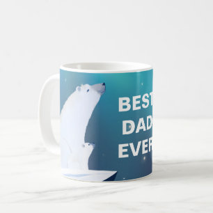 Mug  Illustration de l'ours polaire du meilleur père 