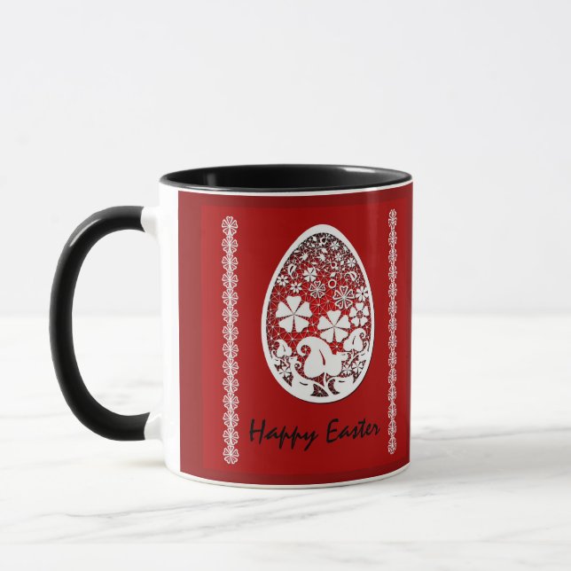 Mug Illustration de Pâques, oeufs de Pâques, Fêtes de  (Gauche)