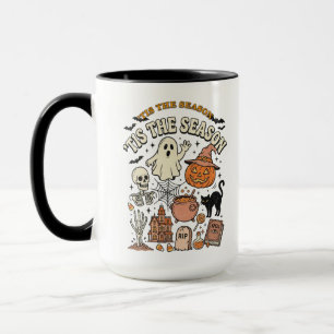 Mug Illustration de rassemblement hanté d'Halloween vi