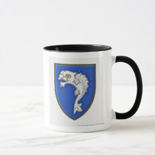 Mug Illustration de symbole héraldique de poissons su