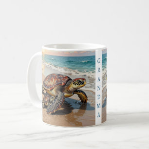 Mug Illustration de Tortue de Mer et Bébé Personnali