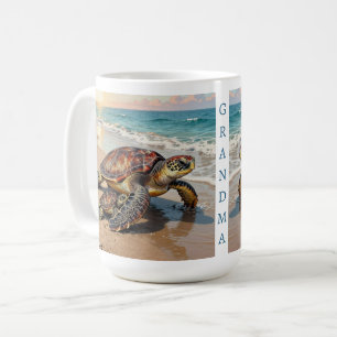Mug Illustration de Tortue Marine et Bébé Personnali