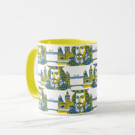 Mug Illustration de William Shakespeare Londres