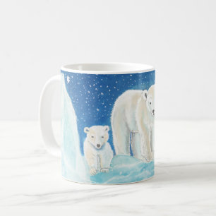 Mug Illustration des ours polaires
