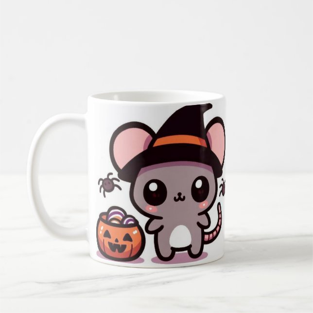 Mug Illustration d'Halloween mignonne et éffrayante av (Gauche)