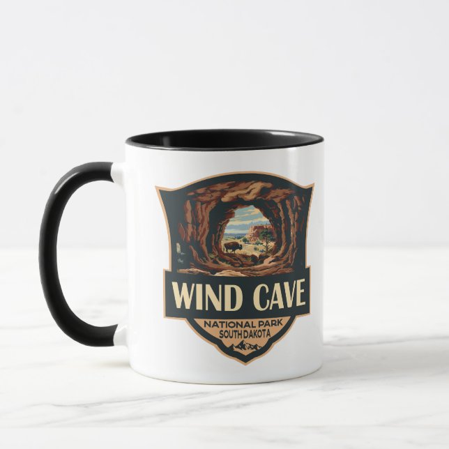 Mug Illustration du parc national de la Grotte-Vent Ba (Gauche)