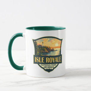 Mug Illustration du parc national de l'Isle Royale Bad